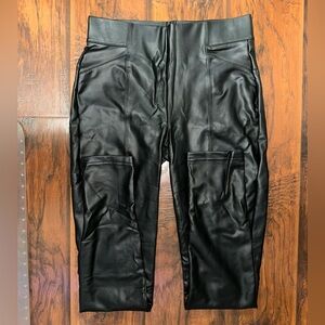 Chic Black Faux Leather Leggings